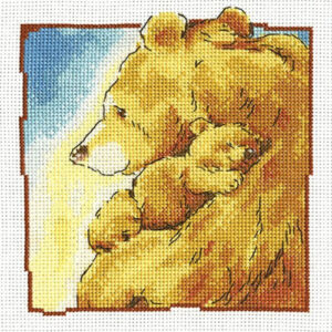 RTO Mother Bear Cuddle Cross Stitch Kit