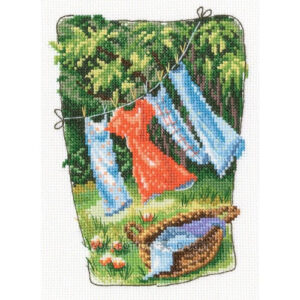RTO Clothes Drying Cross Stitch Kit