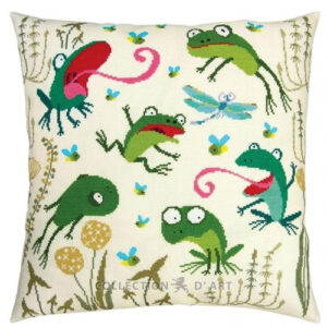 RTO Choir Singing Frogs Cushion Cross Stitch Kit