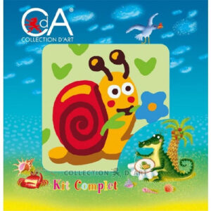 Collection d’Art Snail Half Cross Stitch Kit