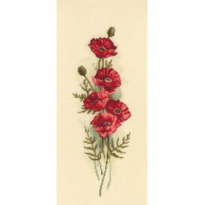 RTO Oriental Poppies Cross Stitch Kit