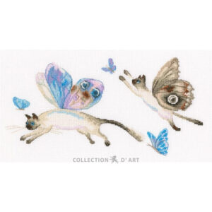 RTO Flying Cats Cross Stitch Kit