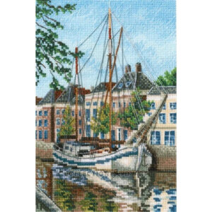 RTO Ship In Canal Cross Stitch Kit