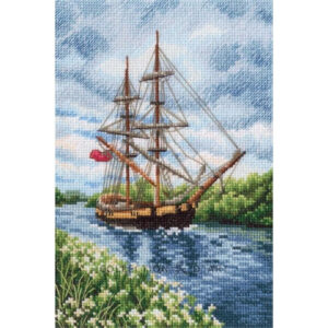 RTO Ship In River Cross Stitch Kit