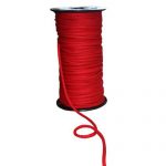 Cotton Cord - Knit Braided - 1 Red