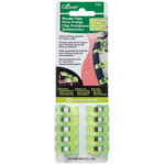 Clover Wonder Clips 10 Pack - Neon Green