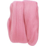 Clover Natural Wool Roving - Pink