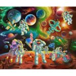 The Final Frontier - Moonwalkers Panel 36" - Multi