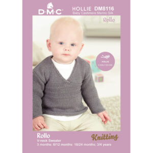 DMC Hollie Rollo V-Neck Sweater Pattern