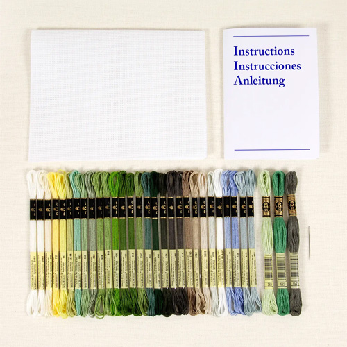 DMC Spring Scenery Cross Stitch Kit - Image 2