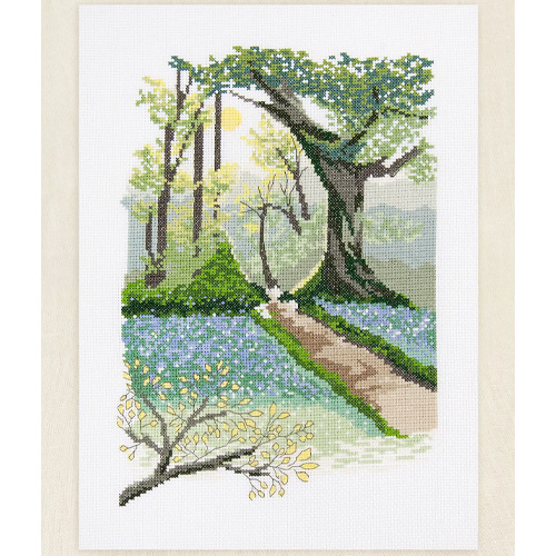 DMC Spring Scenery Cross Stitch Kit - Image 3