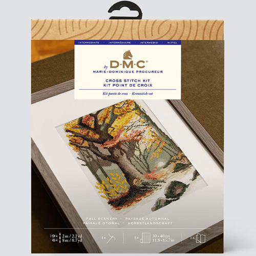 DMC Fall Scenery Cross Stitch Kit