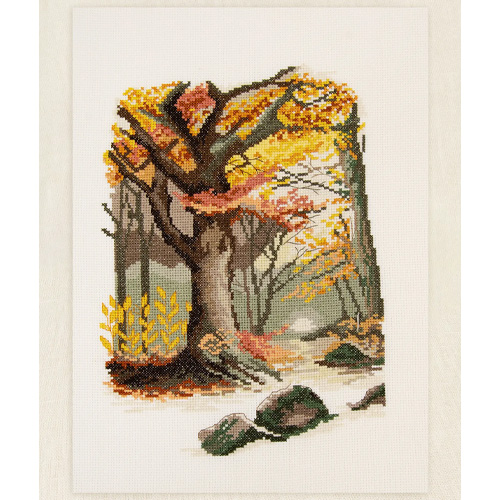 DMC Fall Scenery Cross Stitch Kit - Image 3