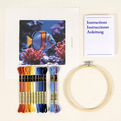 DMC Fish Cross Stitch Kit - Image 2