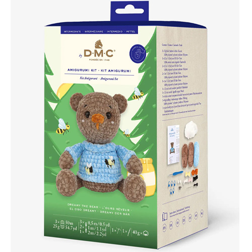 DMC Dreamy the Bear Amigurumi Crochet Kit