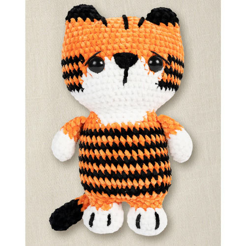 DMC Strippy the Tiger Amigurumi Crochet Kit - Image 3