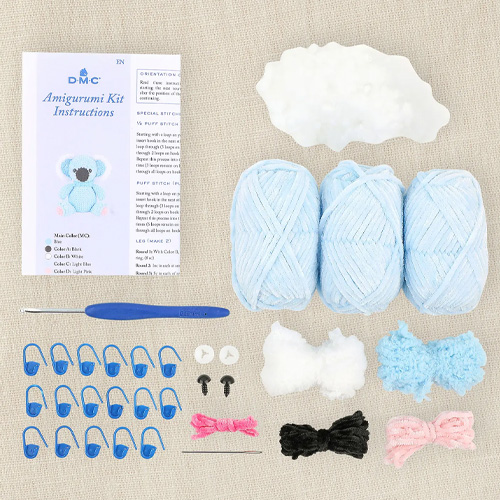 DMC Fuzzy the Koala Amigurumi Crochet Kit - Image 2
