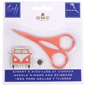 Needle Minder & Scissor Set Coral
