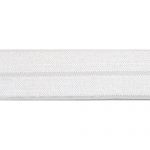 Foldover Satin - 3 White