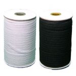 Braided Elastic - Rolls - 4mm, 3 White