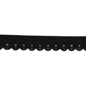 Picot Edge - 5mm Black
