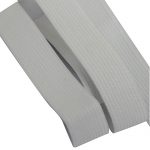 Woven Rubber/Polyester - Soft Type - 6mm, 3 White