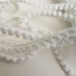 Bobble Fringe - 18mm, 3 White