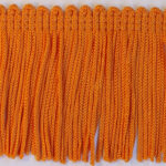 Fringe Cut Plain Top - 50mm, Flame (135)