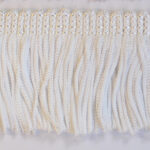 Fringe Cut Plain Top - 50mm, 3 White