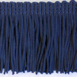 Fringe Cut Plain Top - 50mm, 8 Navy