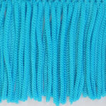 Fringe Cut Plain Top - 50mm, Turquoise (87)