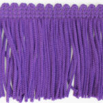 Fringe Cut Plain Top - 50mm, 88 Purple