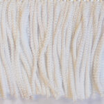 Fringe Cut - Gimp Top - 75mm, 3 White