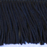Fringe Cut - Gimp Top - 75mm, 4 Black