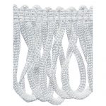 Looped Fringing (FW) - 50mm, 3 White
