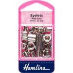 Metal Eyelets - Large - 4 Black