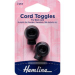 Cord/Spring Toggles - 4 Black
