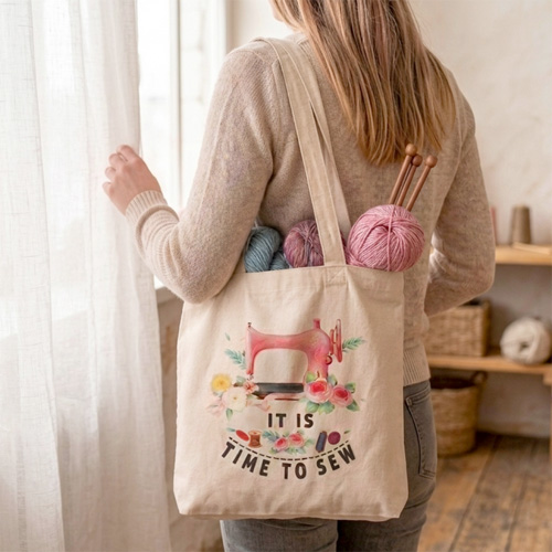 Tote Bag - It Is Time To Sew - Image 2