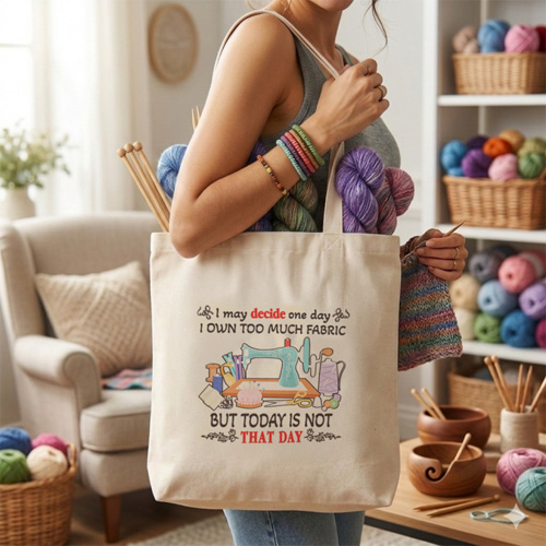 Tote Bag - I Own Too Much Fabric - Image 2