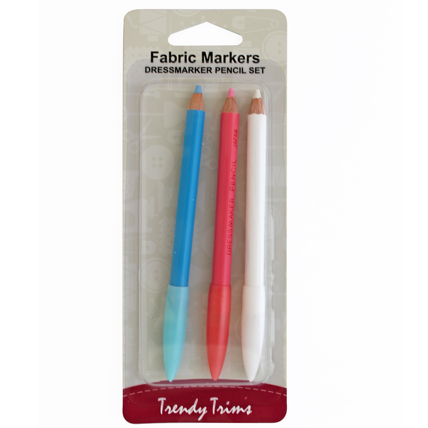 Chalk Pencils - Tulip Company Limited - Set of 3 Blue, White Pink