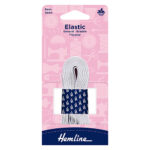 Braided Elastic - 6mm, 3 White