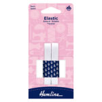 Braided Elastic - 9mm, 3 White