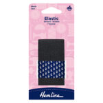 Knitted Elastic Packaged - 40mm, 4 Black