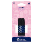 Braided Elastic - 9mm, 4 Black