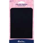 Iron-on Patches Solids - Dark Grey (122)