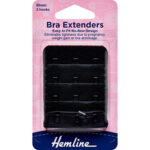 Bra Back Extenders - 38mm, 4 Black