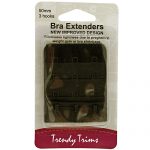Bra Back Extenders - 75mm, 4 Black