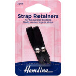 Bra Strap Retainers - 4 Black