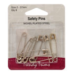 Safety Pins - Nickel Plated Steel - 2 (37mm)