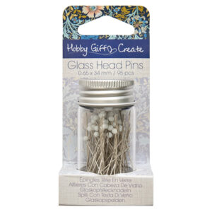 Hobby Gift Glass Head Pins in Jar